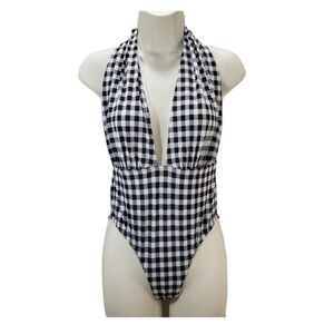 Girlcrush Womens Size M Plaid Swimsuit